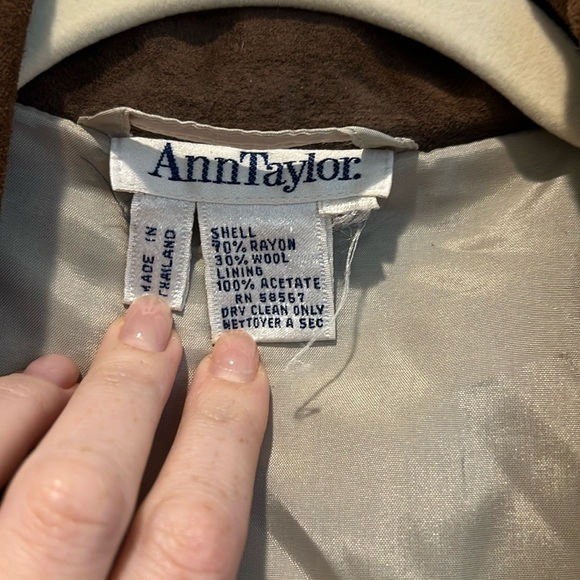 Vintage AnnTaylor wool houndstooth jacket - Picture 4 of 5